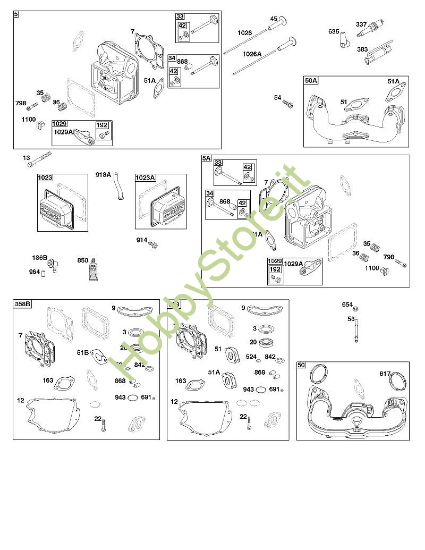 H - GRUPPO TESTATA CILINDRO B&S - 40 €¦ 40R577-0002-H1 brand Stihl